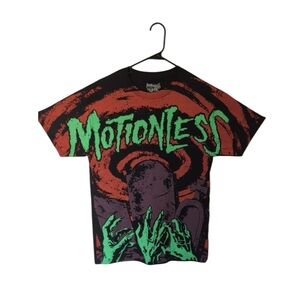 Motionless in White Graveyard Tee Band Graphic T-Shirt Black Green EUC Medium